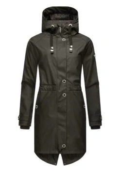 Soya Concept Kauppa 26 Navahoo RAINY FLOWER - Parka - Black